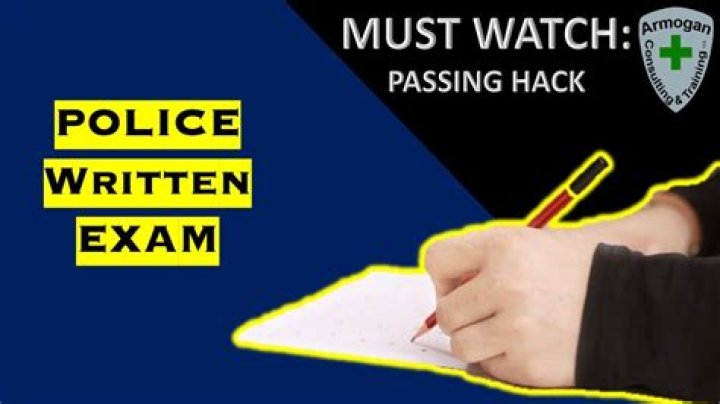 How hard is the police exam?