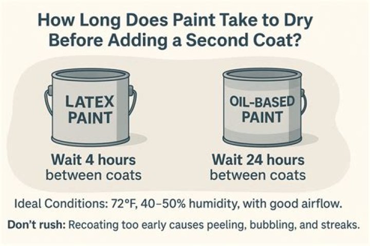 How long does satin finish paint take to dry