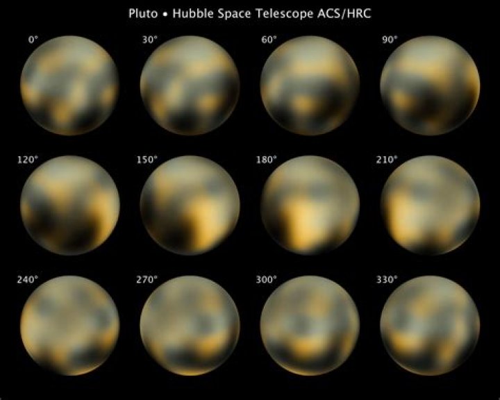 How long was New Horizons at Pluto?