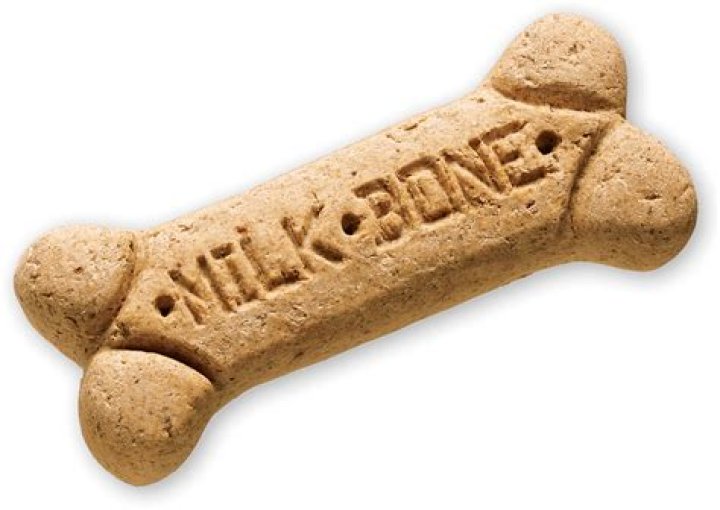 How many calories are in a large Milk-Bone dog biscuit?