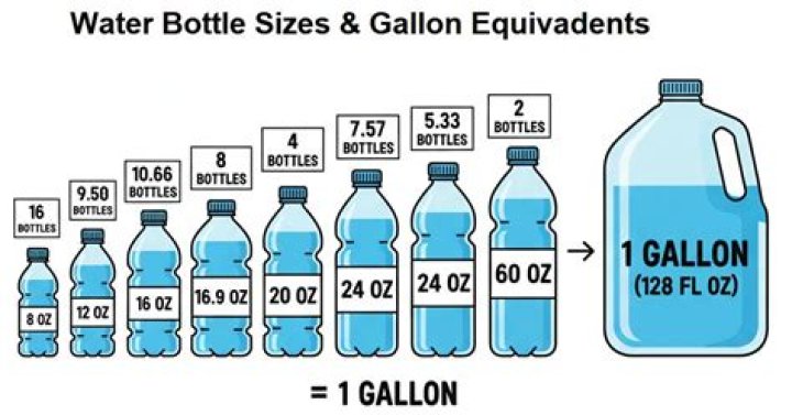 How many gallons is 17 oz of water?