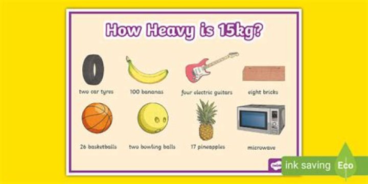 How much does a 15kg bar weigh?