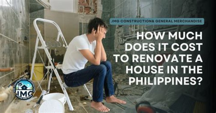 How much does it cost to renovate a house in the Philippines?