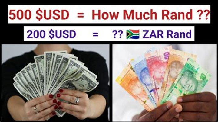 How much is $300 US in rands?