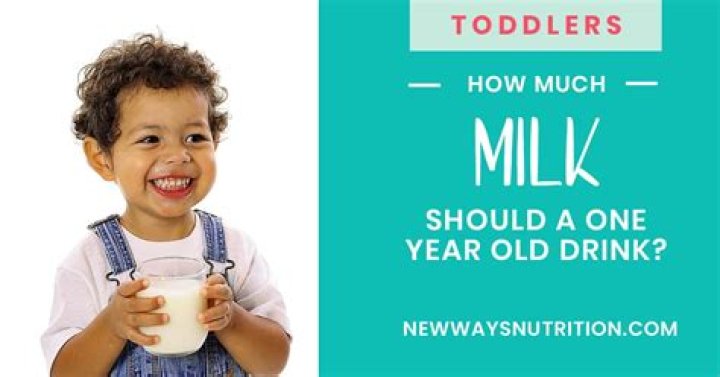 How much should a 1 year old drink?