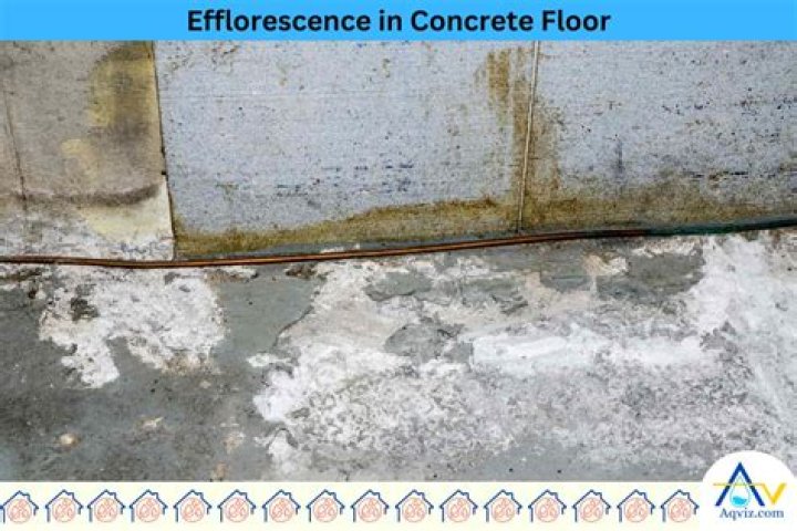 Is efflorescence on concrete a problem