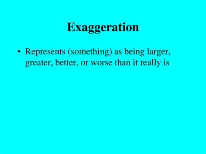 Is exaggeration a figure of speech