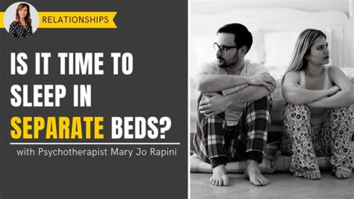 Is it okay to sleep in separate beds after a fight?