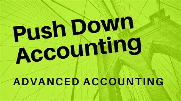 Is push down accounting allowed under IFRS?