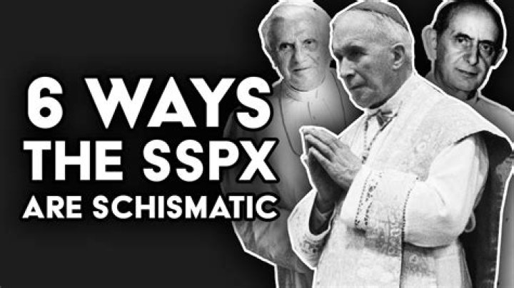 Is the SSPX schismatic?