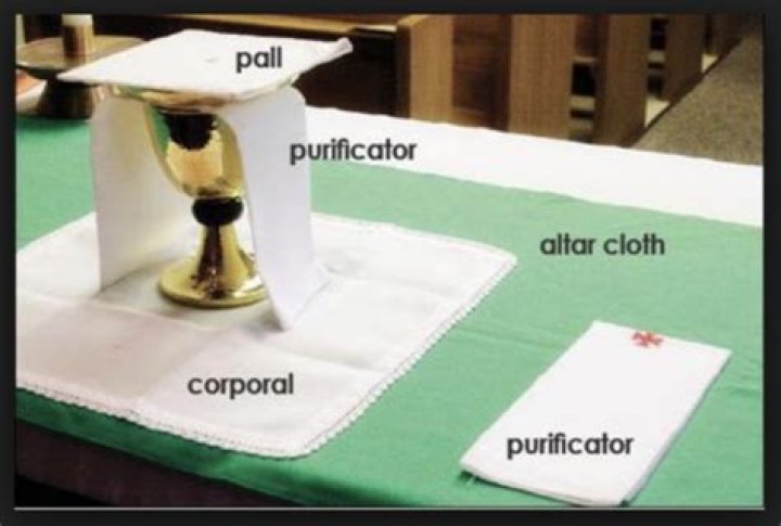 What are altar cloths made of?