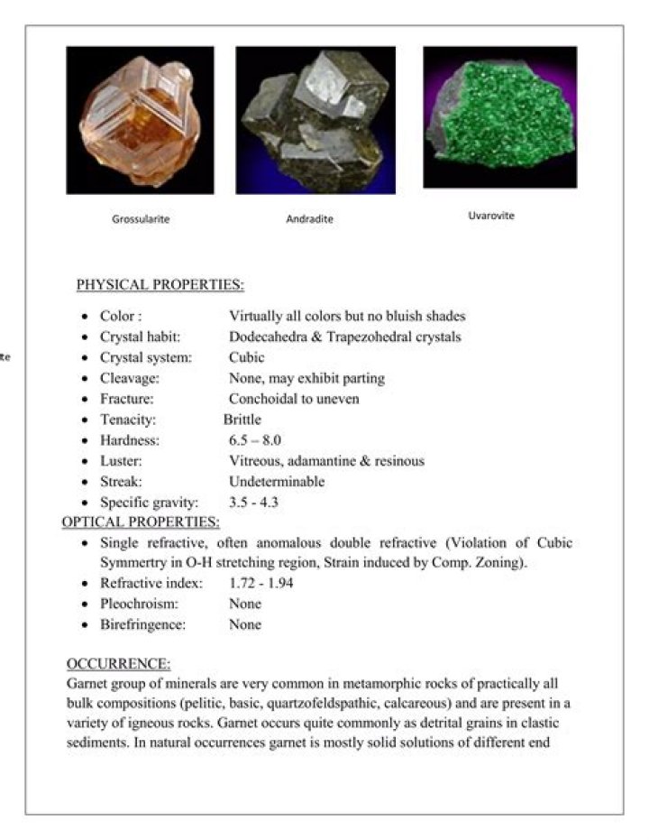 What are Nesosilicate minerals?