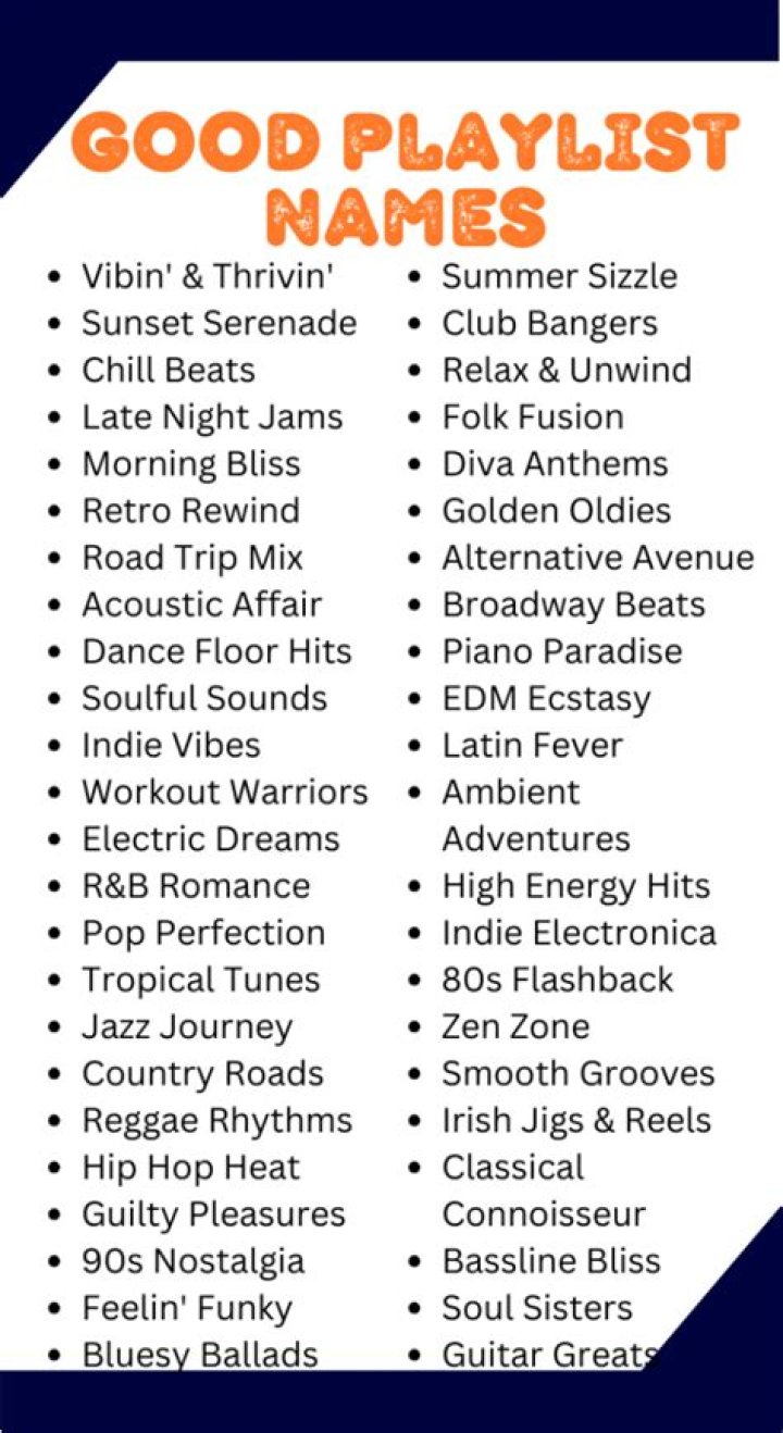 What are some cool playlist names?