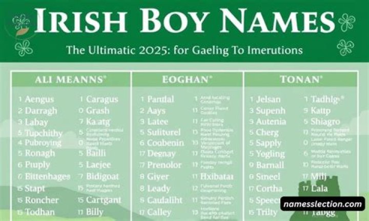 What are some good boy Irish names?