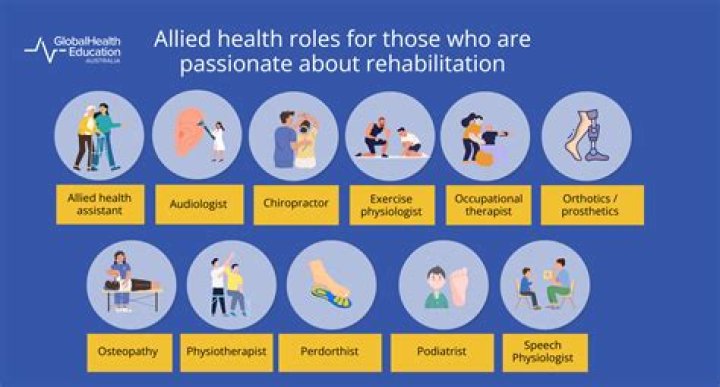 What are the 4 allied health professions?