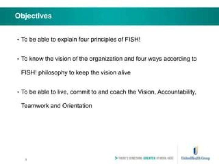 What are the 4 principles of the fish philosophy?