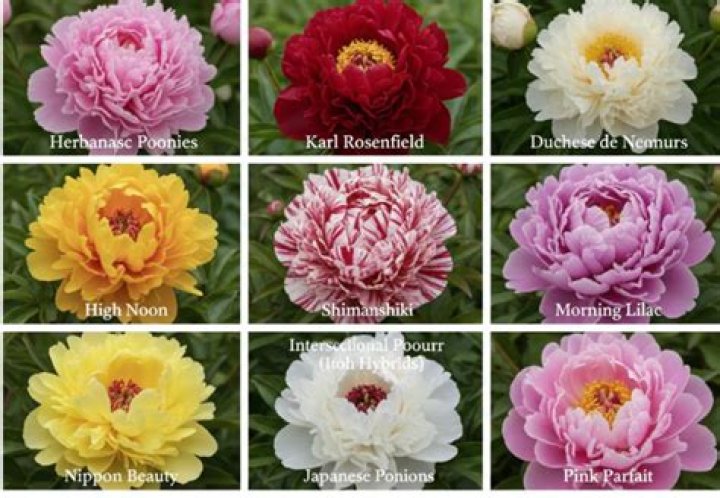 What are the colors of peonies?