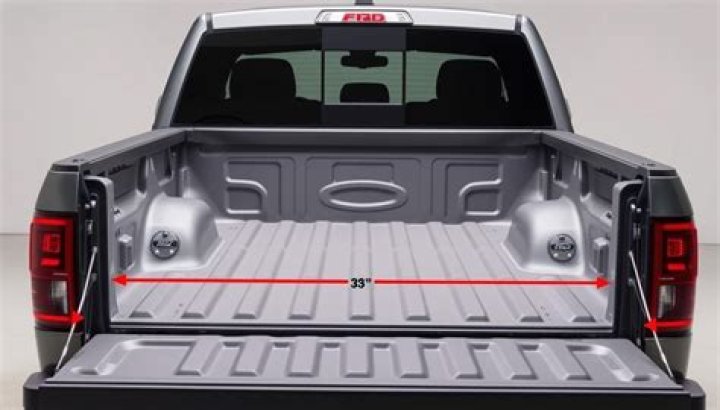 What are the dimensions of a Ford F-150 truck bed?