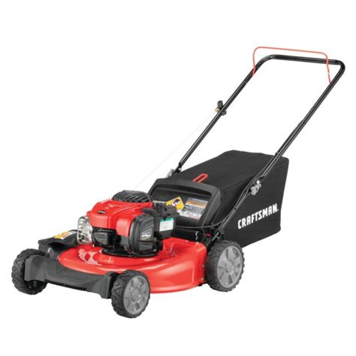 What are the parts of a push mower