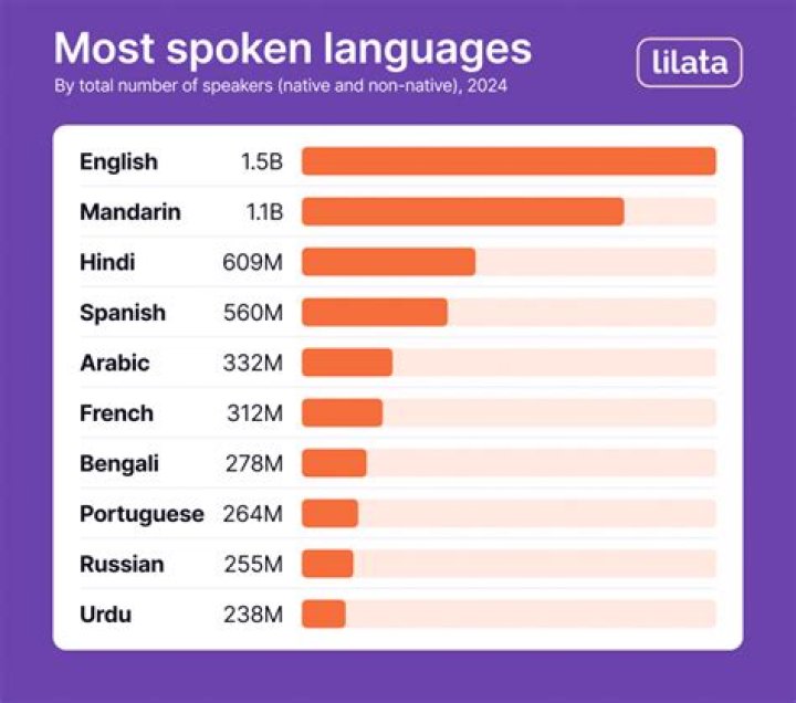 What are the top 5 used languages in the world?