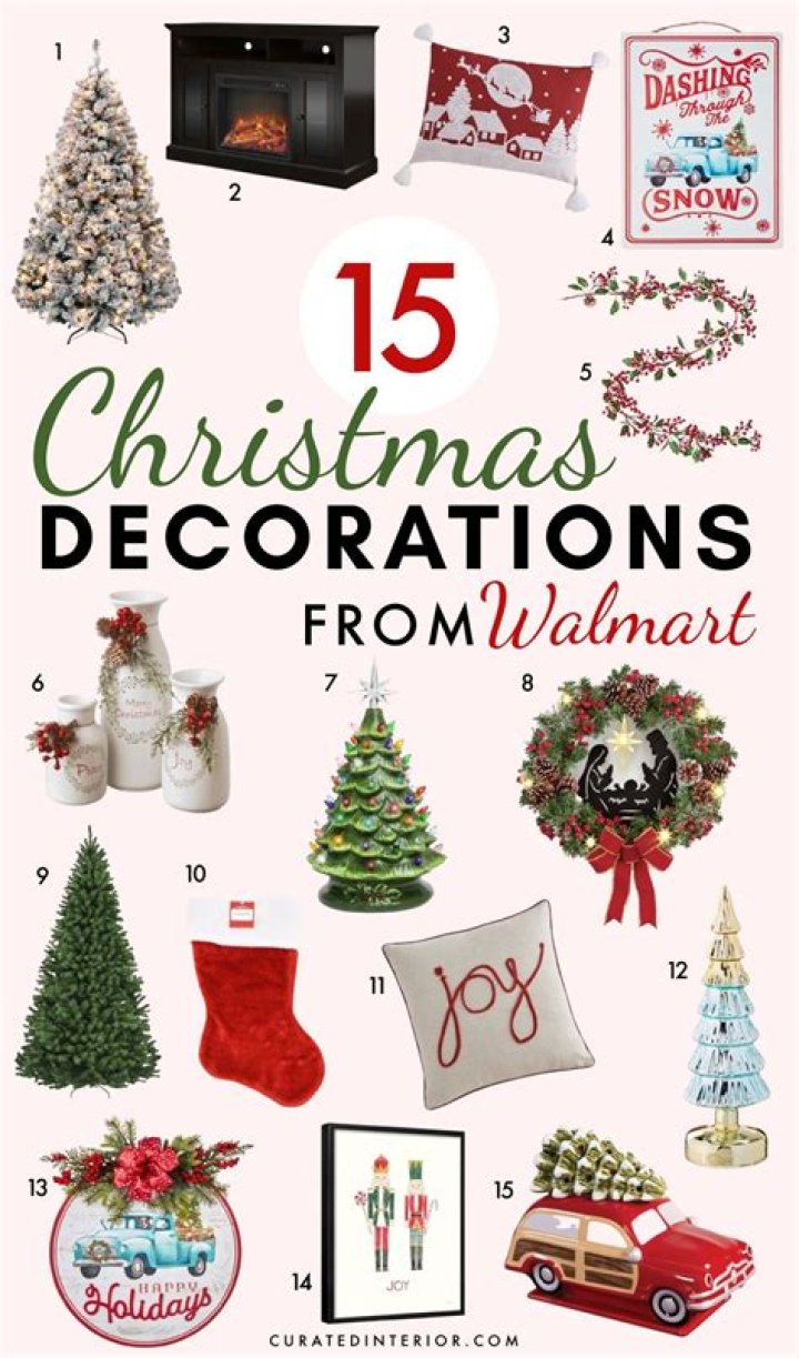 What are typical Christmas decorations?
