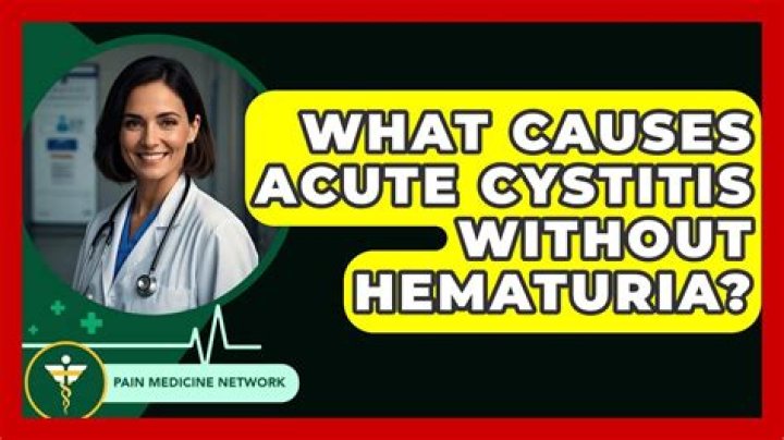 What causes acute cystitis