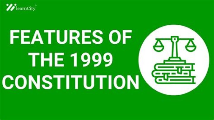 What did 1999 Constitution says?