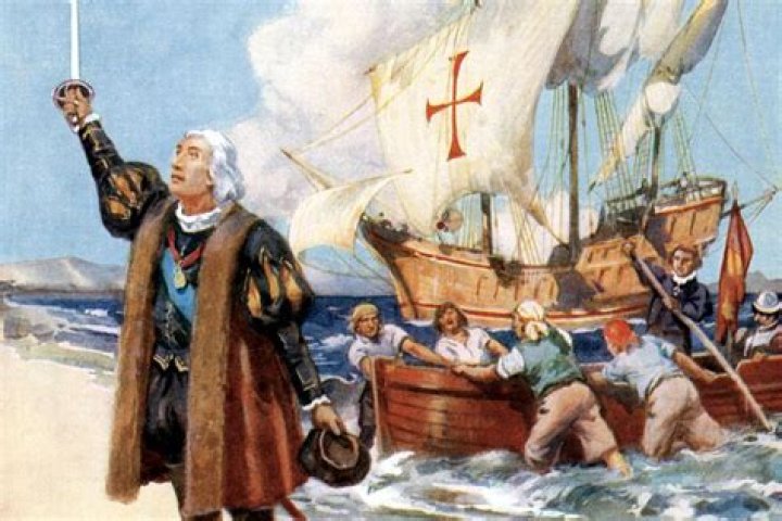 What did Christopher Columbus do in 1492?