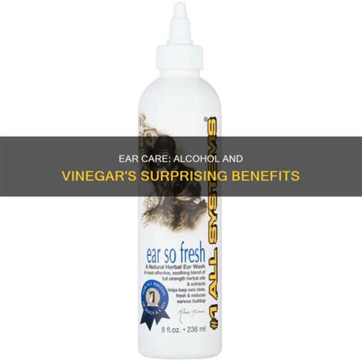 What does alcohol and vinegar do for your ears?