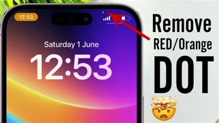 What does an orange dot label indicate