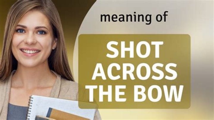 What does first shot across the bow mean?