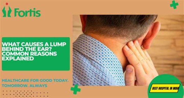 What does it mean if you have a hard lump behind your ear?