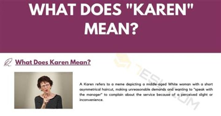 What does Karen mean in NZ?