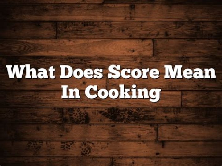What does score mean slang?