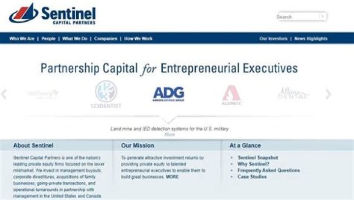 What does Sentinel Capital Partners own?