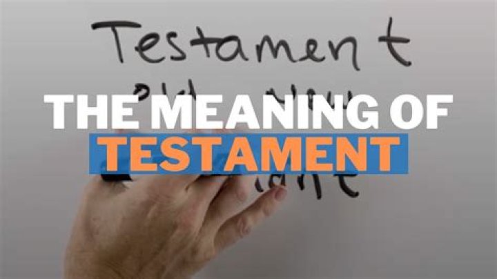 What does testament mean in the Bible