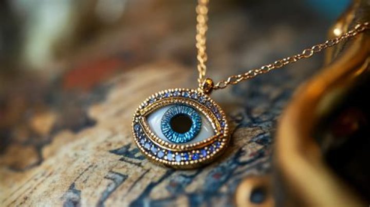 What does the blue eye jewelry mean?