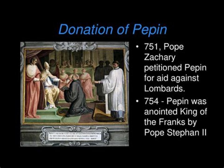 What does the Donation of Pepin refers to?