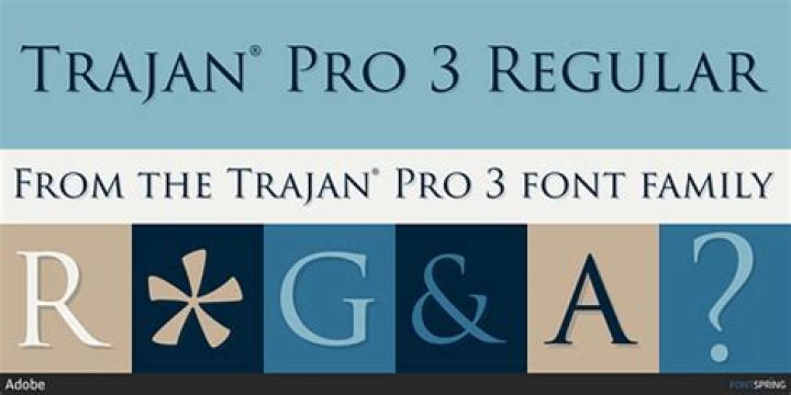 What font is similar to Trajan Pro?
