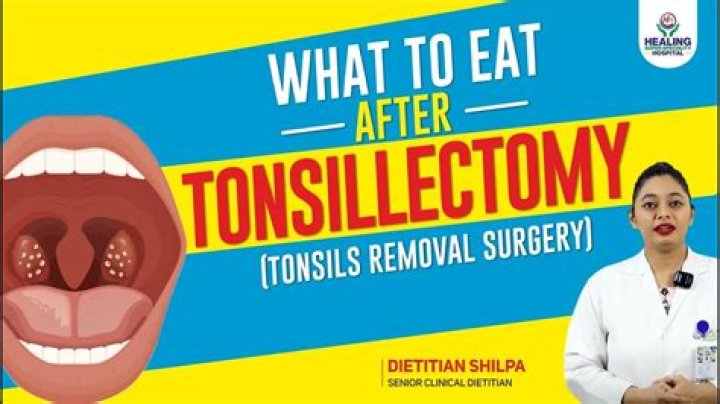 What foods are good to eat after tonsillectomy?