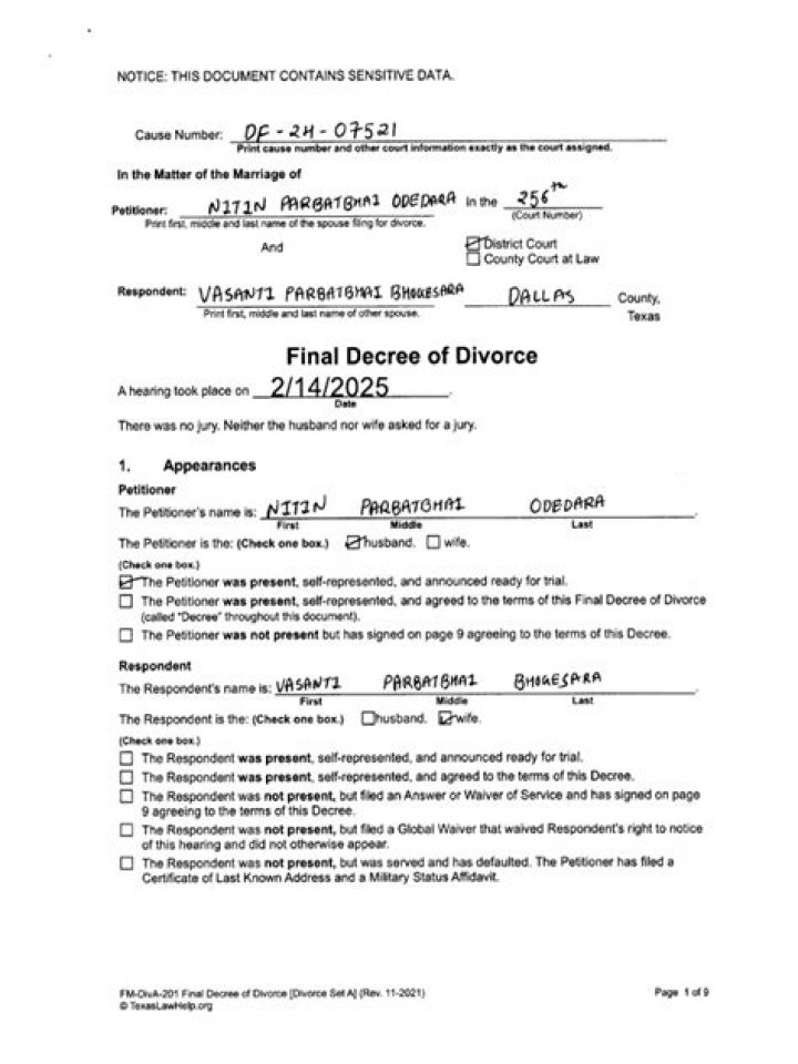 What happens if my ex doesn't follow the divorce decree?