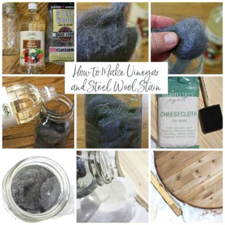 What happens when you soak steel wool in vinegar