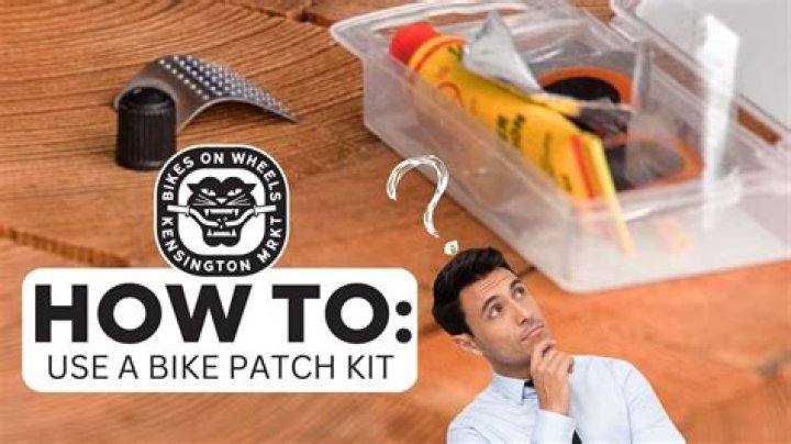 What household items can I use to patch a bike tube?
