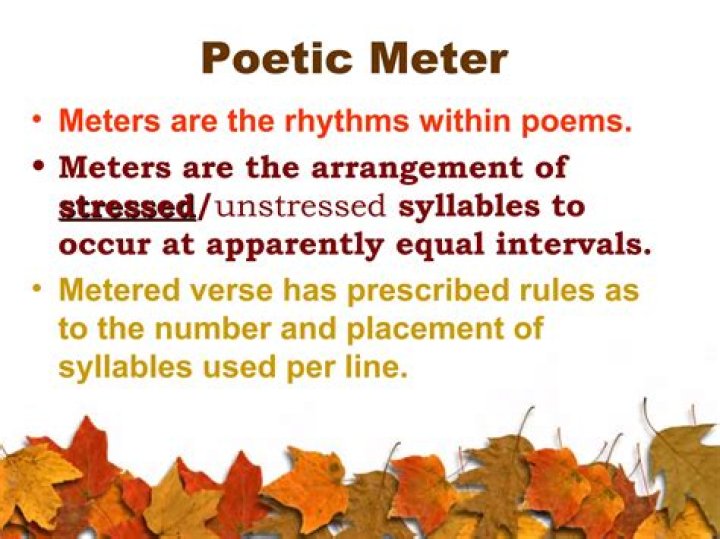 What is a 4 meter poem called?