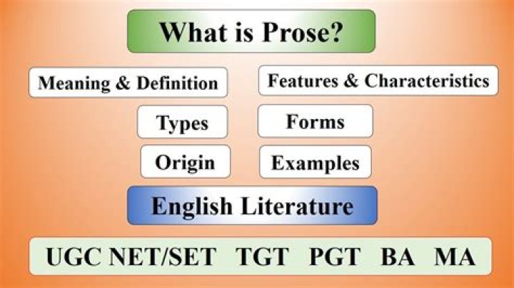 What is a prose narrative?