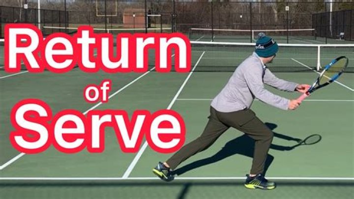 What is a return serve in tennis called?