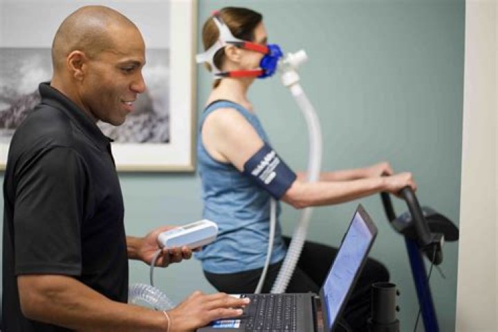 What is a simple pulmonary stress test?