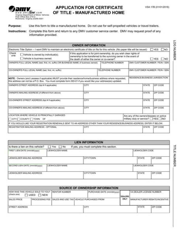 What is a VSA 17A form?