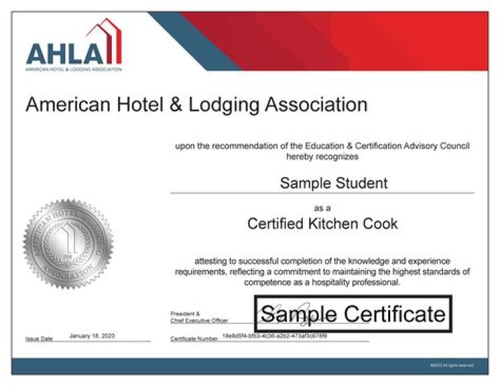 What is Ahlei certification?
