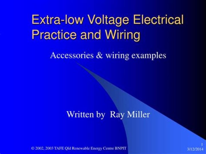 What is considered extra low voltage?